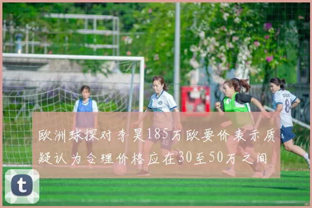 欧洲球探对李昊185万欧要价表示质疑认为合理价格应在30至50万之间